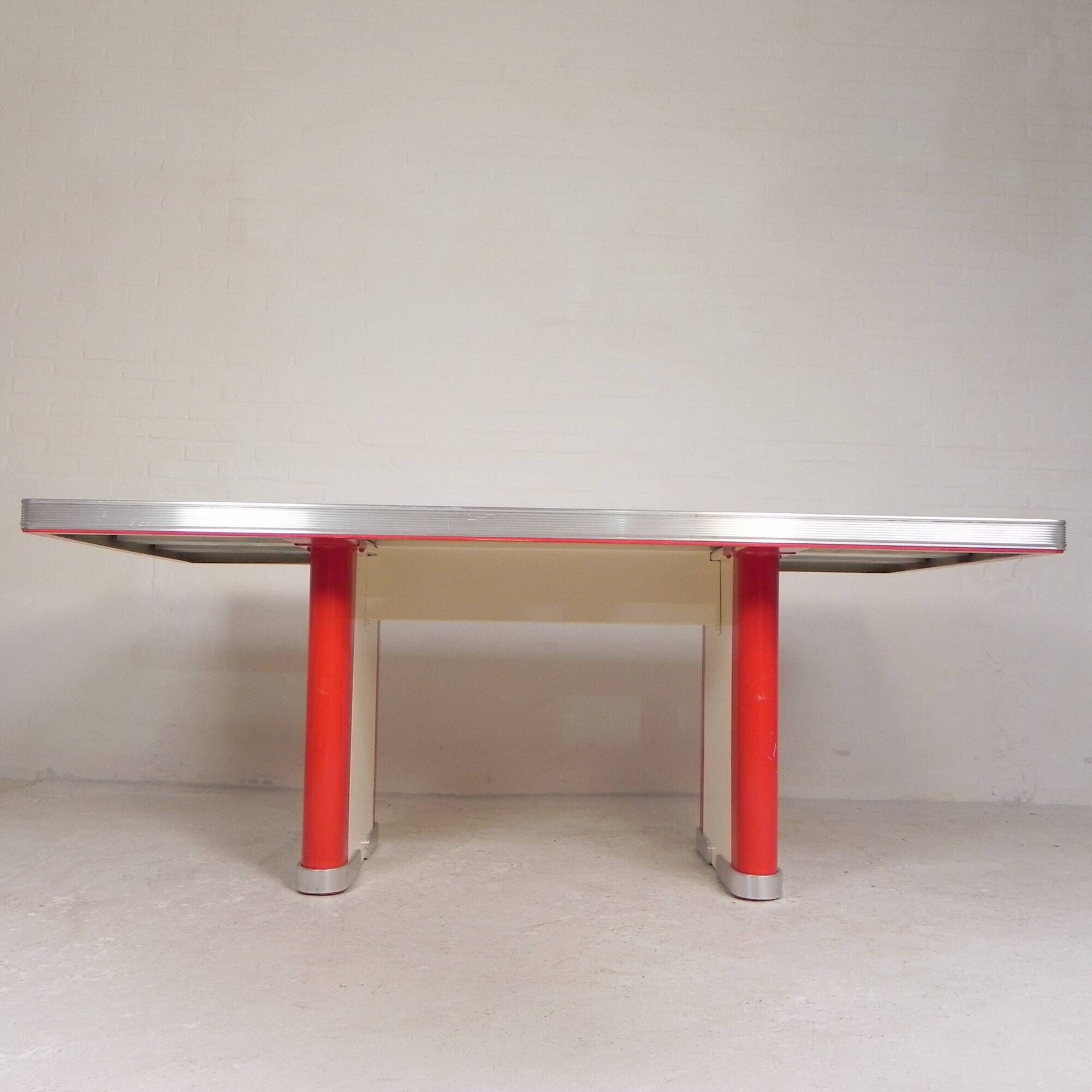 Ahrend Oda dining table desk with aluminium edge, 1950s