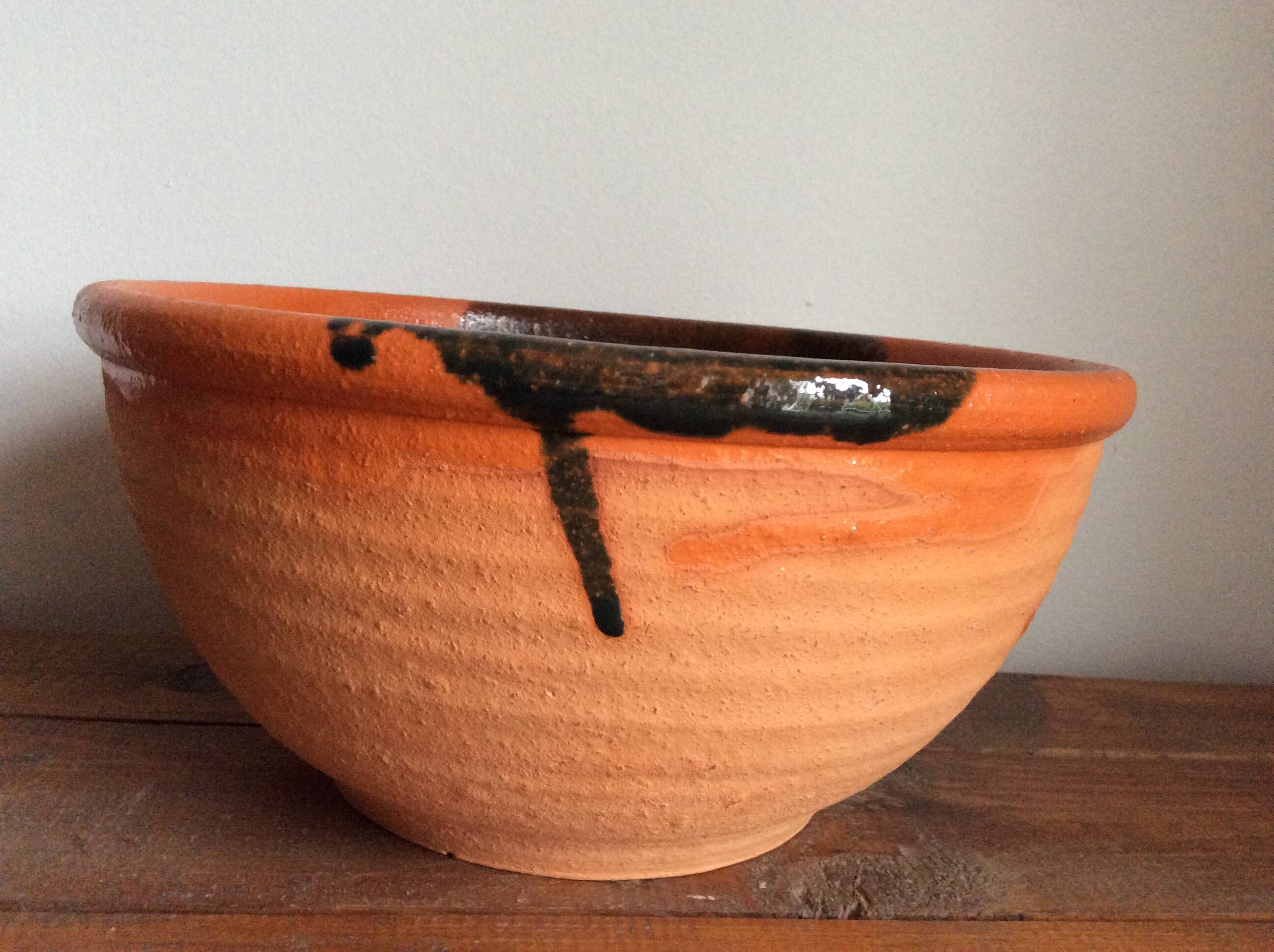 Terracotta salad bowl
