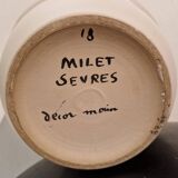 Paul Milet Sèvres ceramic pot cover 1950