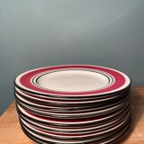 Set of 9 Granada dessert plates