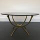 Brass and Smoked Glass Coffee Table,1970s