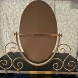 Golden metal and plexiglass dressing table