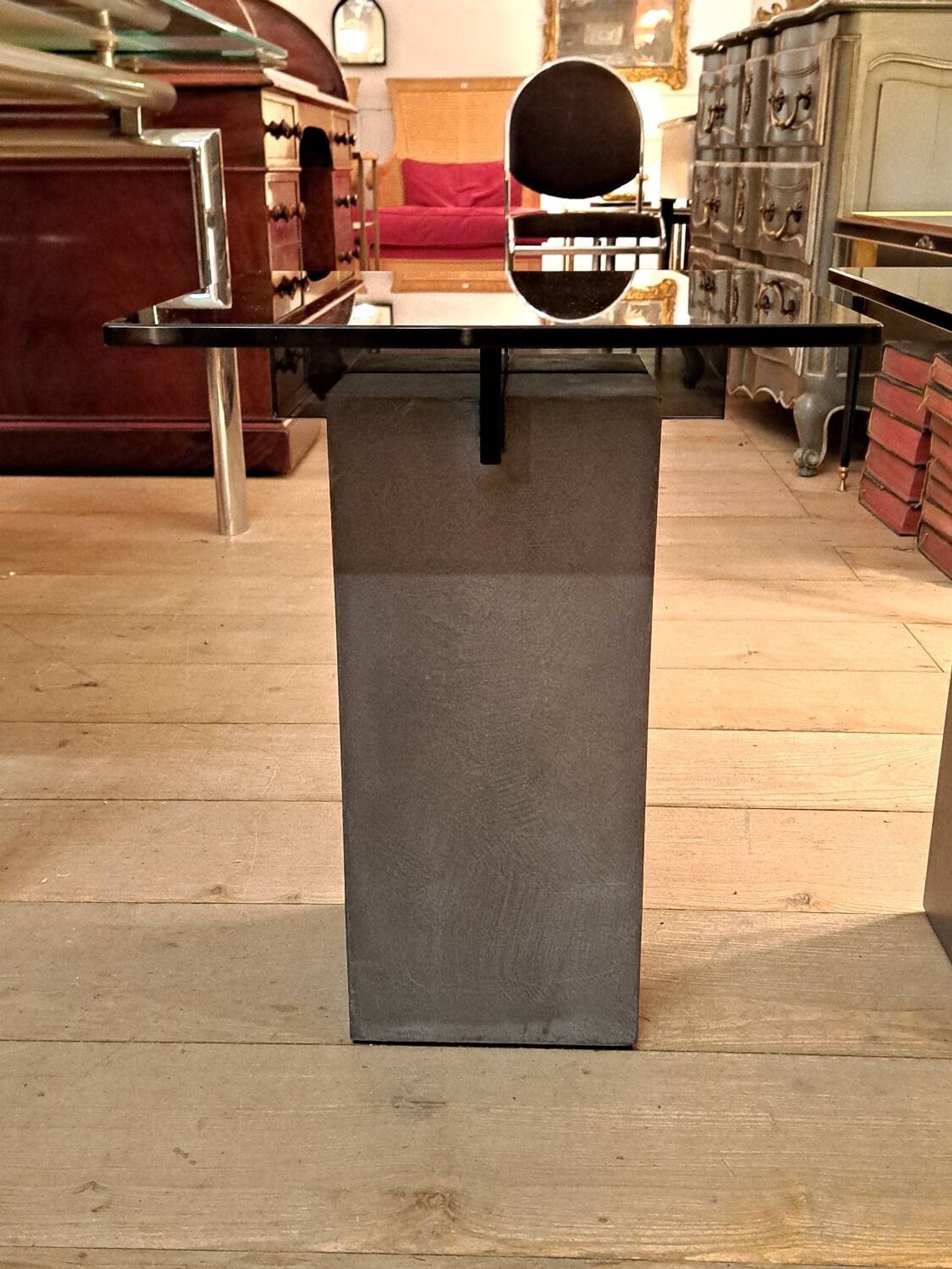 Pair of Roche Bobois side tables by L. Morgaine