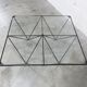 Coffee table 100x100cm in very good condition, 1980.