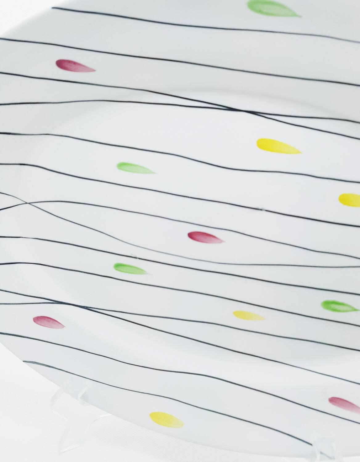 Mid century hand painted platter