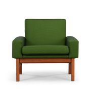 Green AP34/1T armcchair by Hans J. Wegner for A.P. Stolen, 1960s