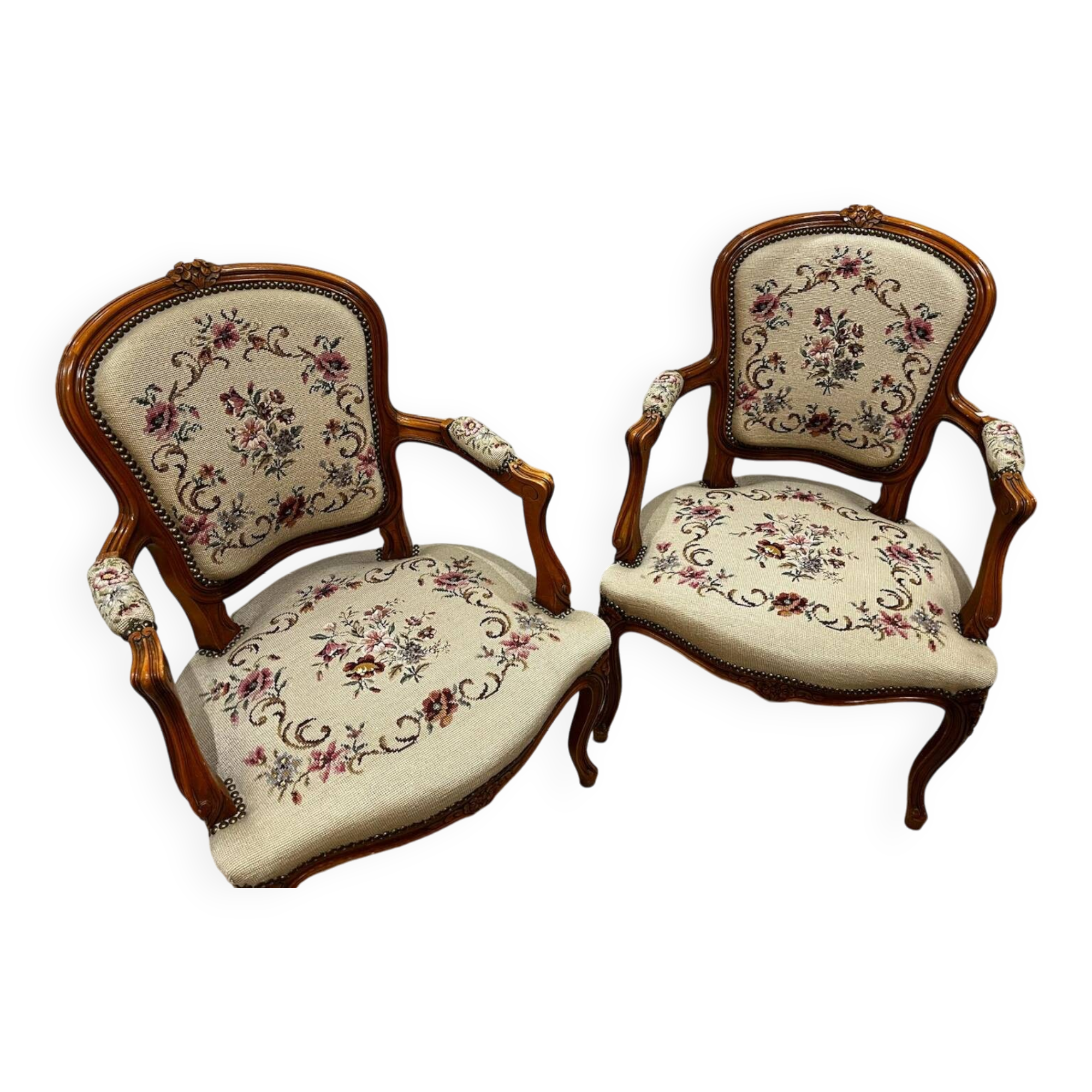Pair of Louis XV armchairs