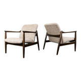 Mid-century Armchairs GFM-64 by Edmund Homa, Poland, 1960's, set of 2