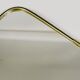 Elegant wall mirror in brass and black from the mid-century, Italy, 1950s.
