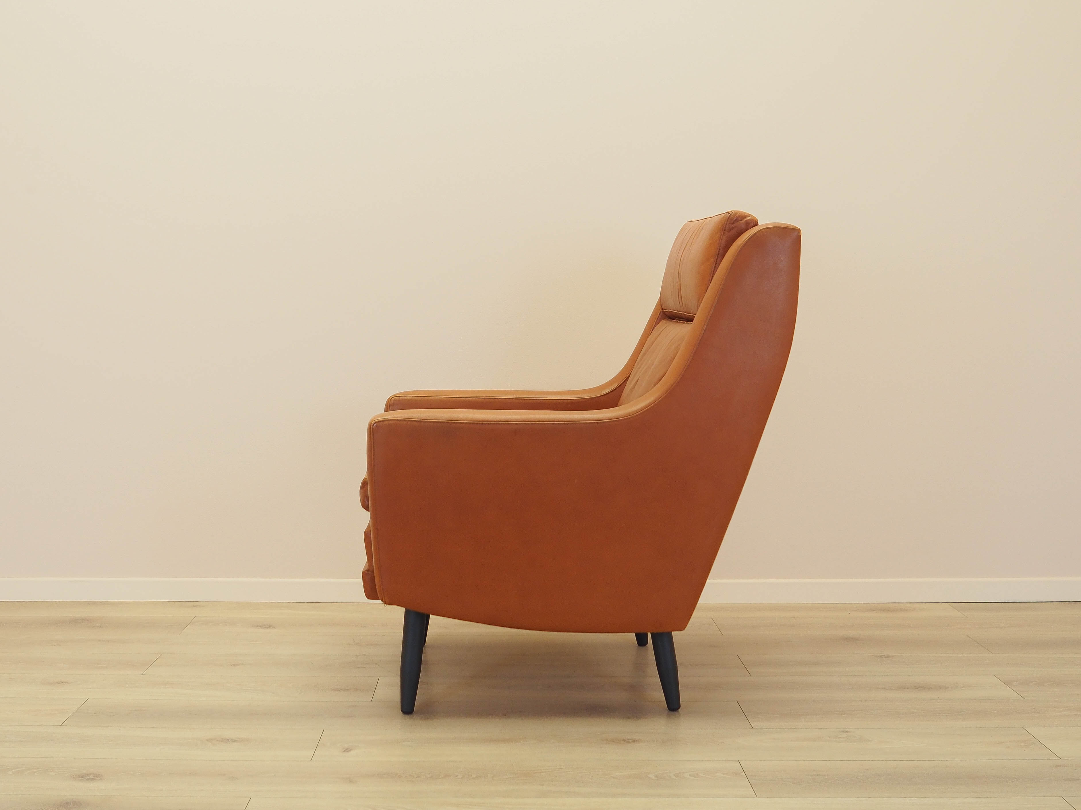 Orange armchair, Danish design, 1970s, made in Denmark