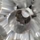 Space-age aluminum pendant light