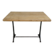 bistro table with cast iron legs signed Lelong, early 20th century