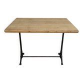 bistro table with cast iron legs signed Lelong, early 20th century
