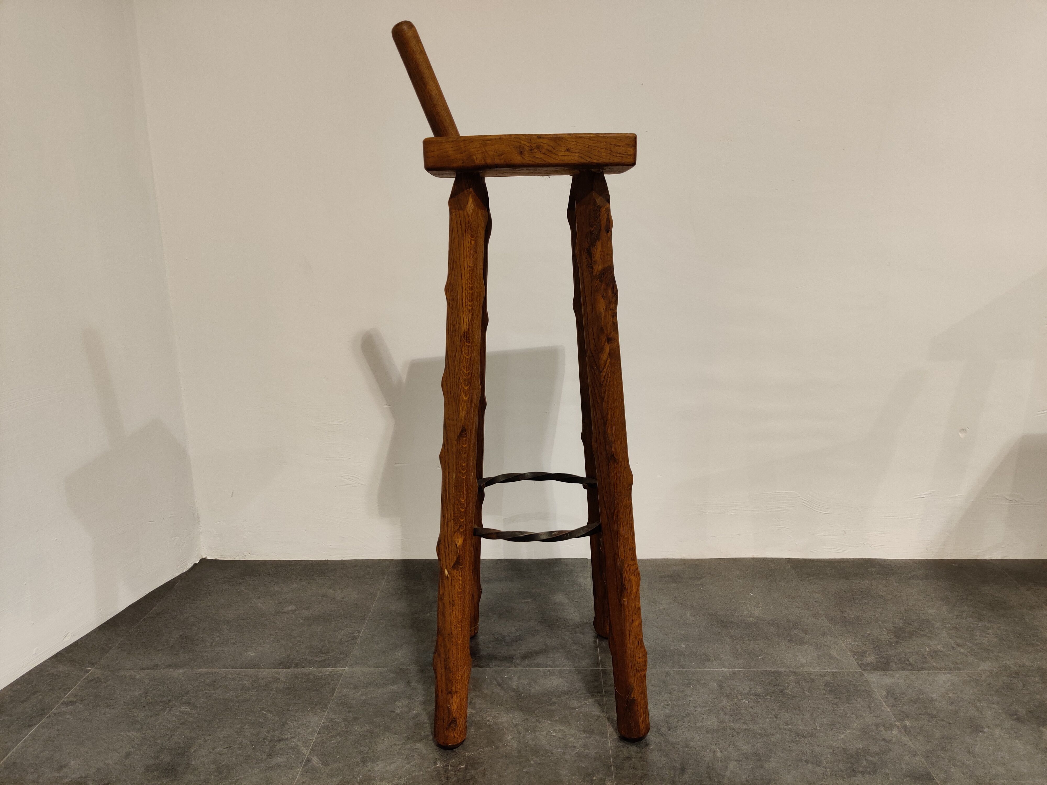 Mid century brutalist bar stools, 1950