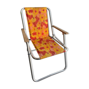 Chaise de camping vintage