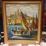Huile sur toile  Notre-Dame de la garde