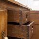 Solid oak enfilade, france 1940s