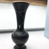 Vase a balustre noir