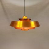 A mid-century Danish hanging lamp in copper by Jo Hammerborg for Fog & Mørup.