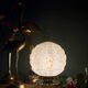 Vintage Art Deco globe lamp in yellow Clichy glass