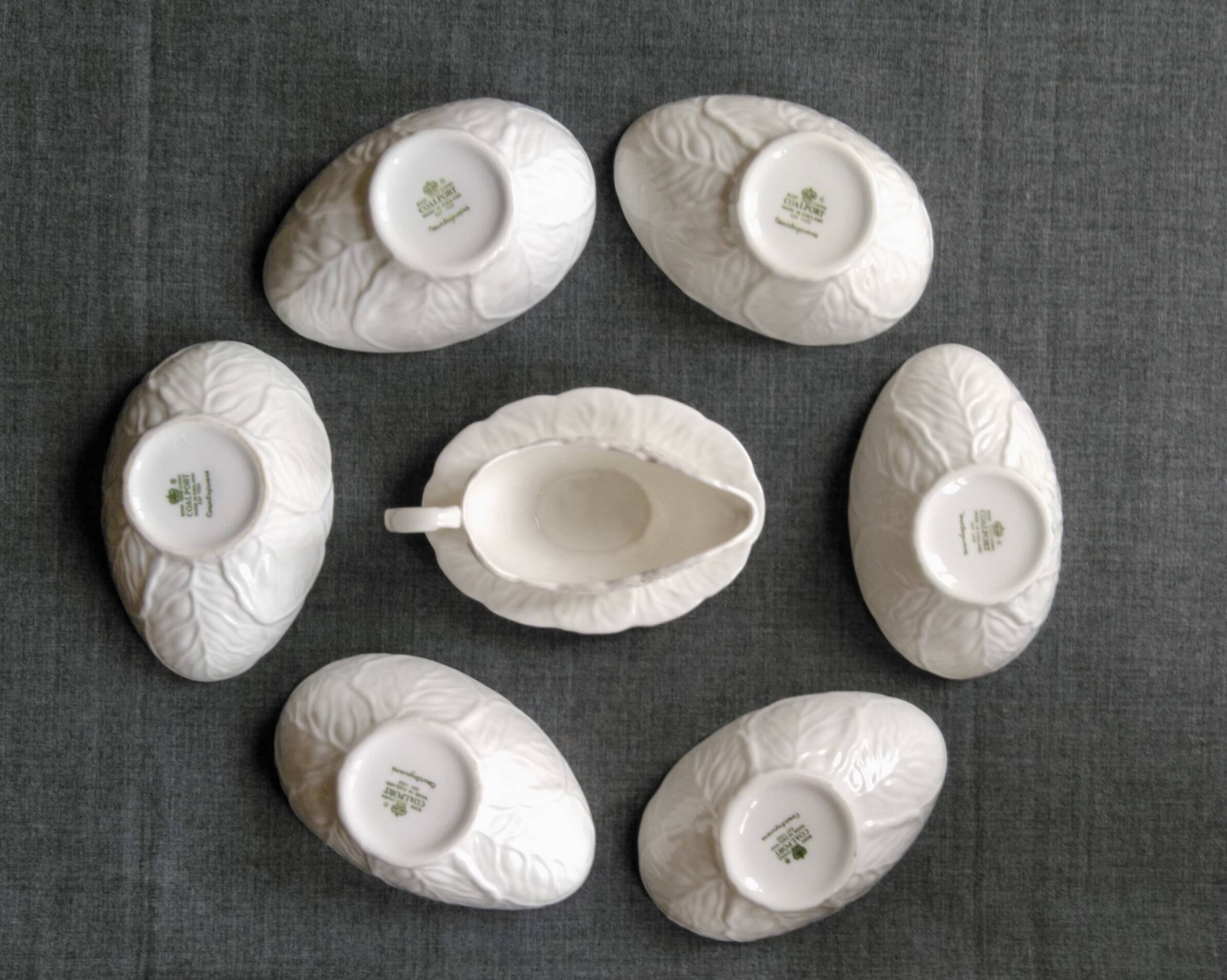 6 Countryware Bone China bowls and 1 sauce boat