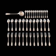 Vintage Ercuis cutlery set of 37 pieces, Chinon model.