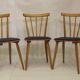 Lot de 6 chaises scandinave 1960