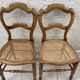 Paire de chaises Louis Philippe cannées