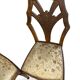 Ensemble de 6 chaises de salle à manger en noyer sculpté Art Déco, années 1920/1930