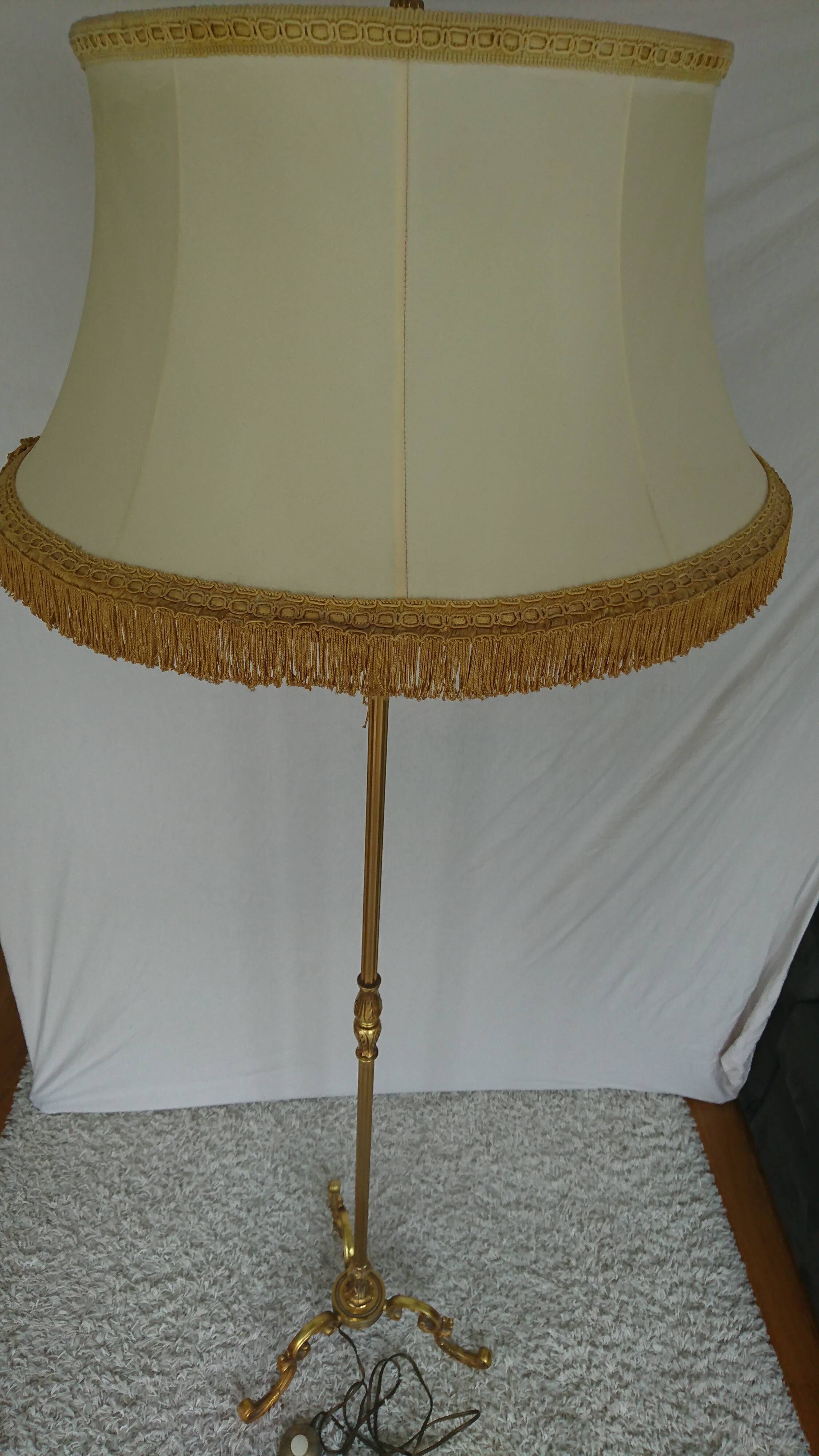 Lucien Gau lamp in Louis XV style