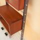 Vintage Scandinavian teak and aluminum coat holder