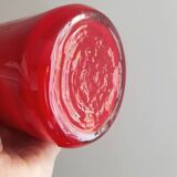 Set of 2 red opaline carafes