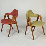Set of two Vintage Danish Teak Compass chairs by Kai Kristiansen