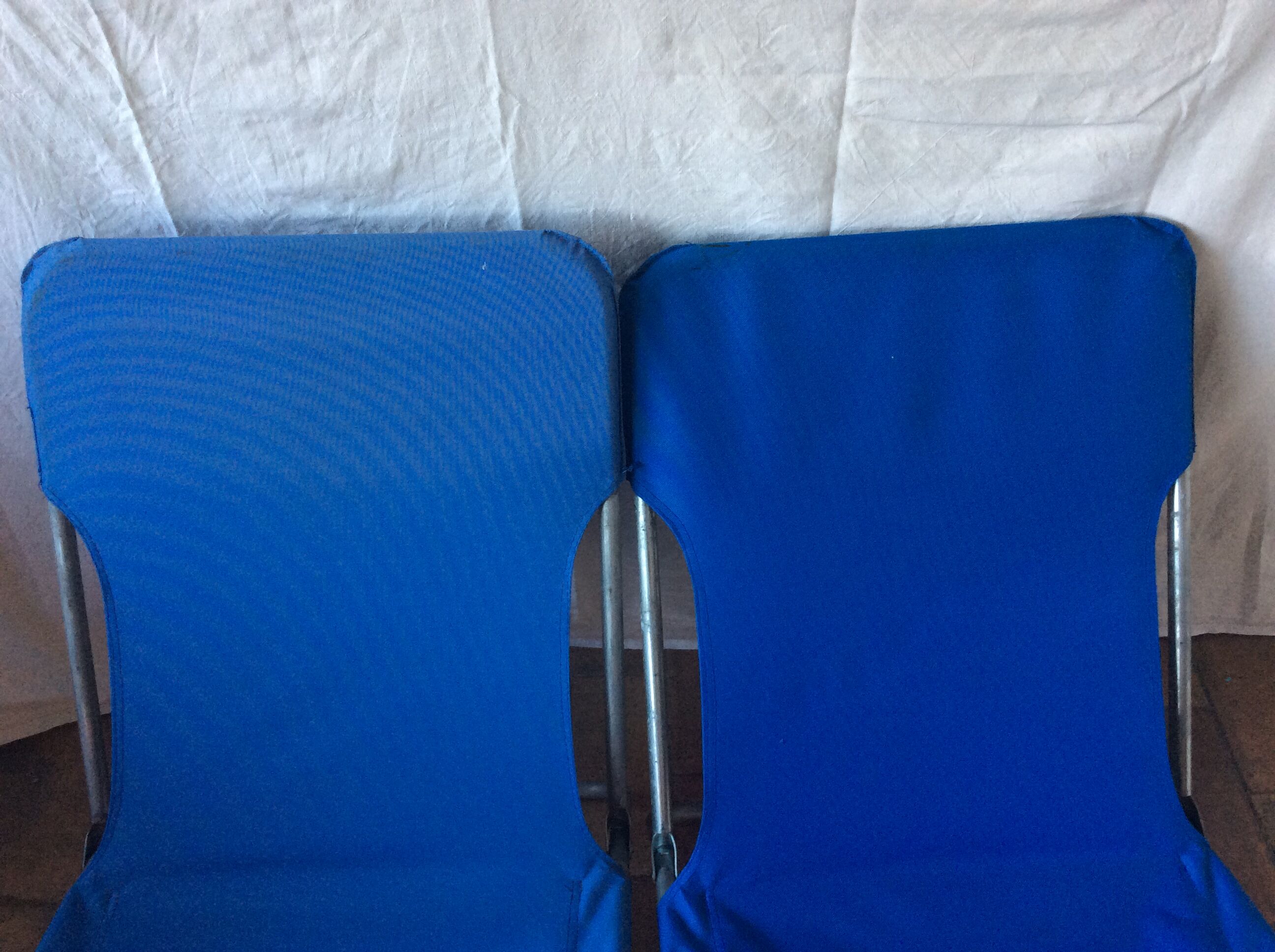 Vintage camping chair duo