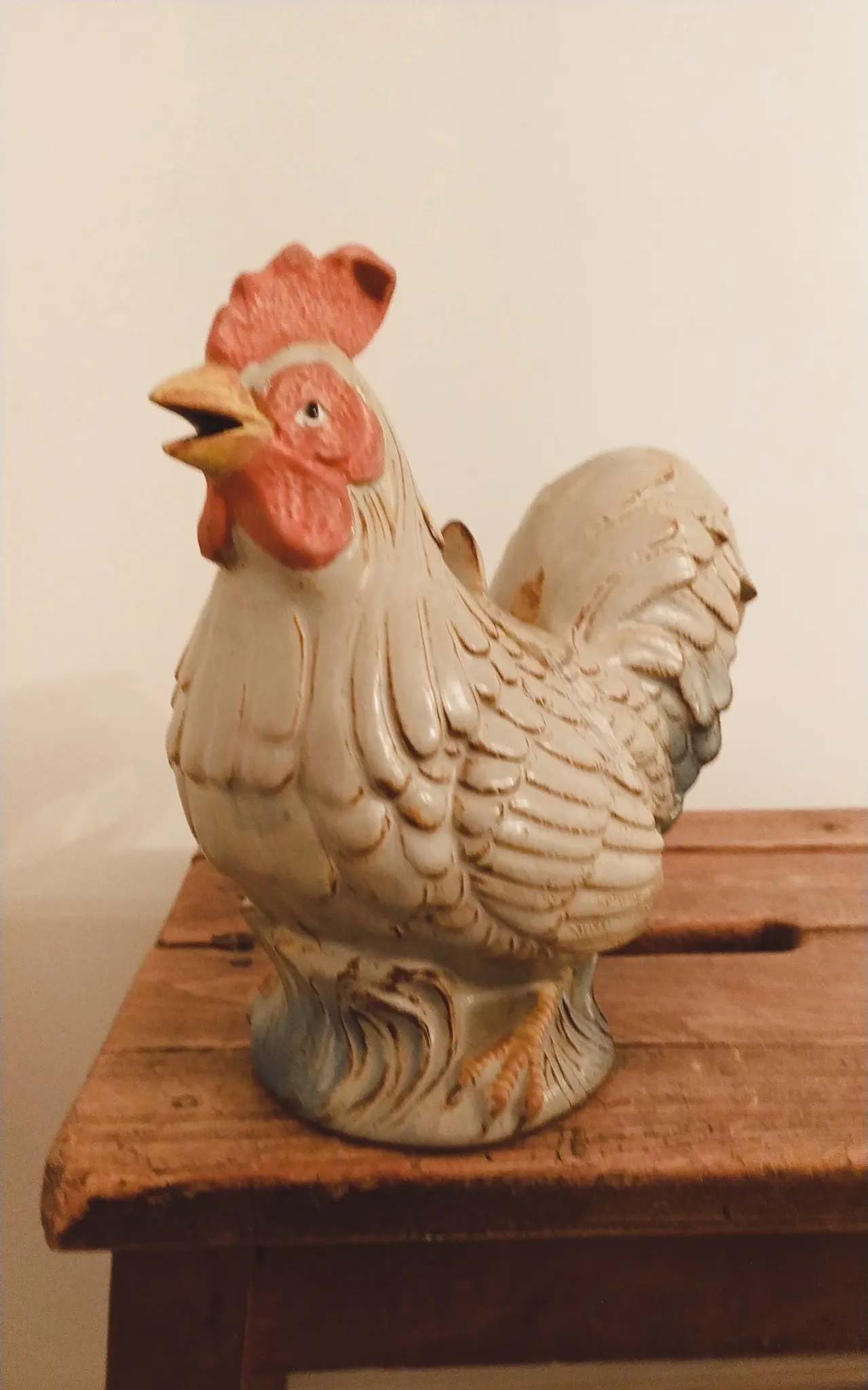Carafe, vintage teapot Rooster • Ceramic