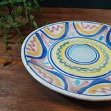 XXL Presentation Plate Multicolored Circles