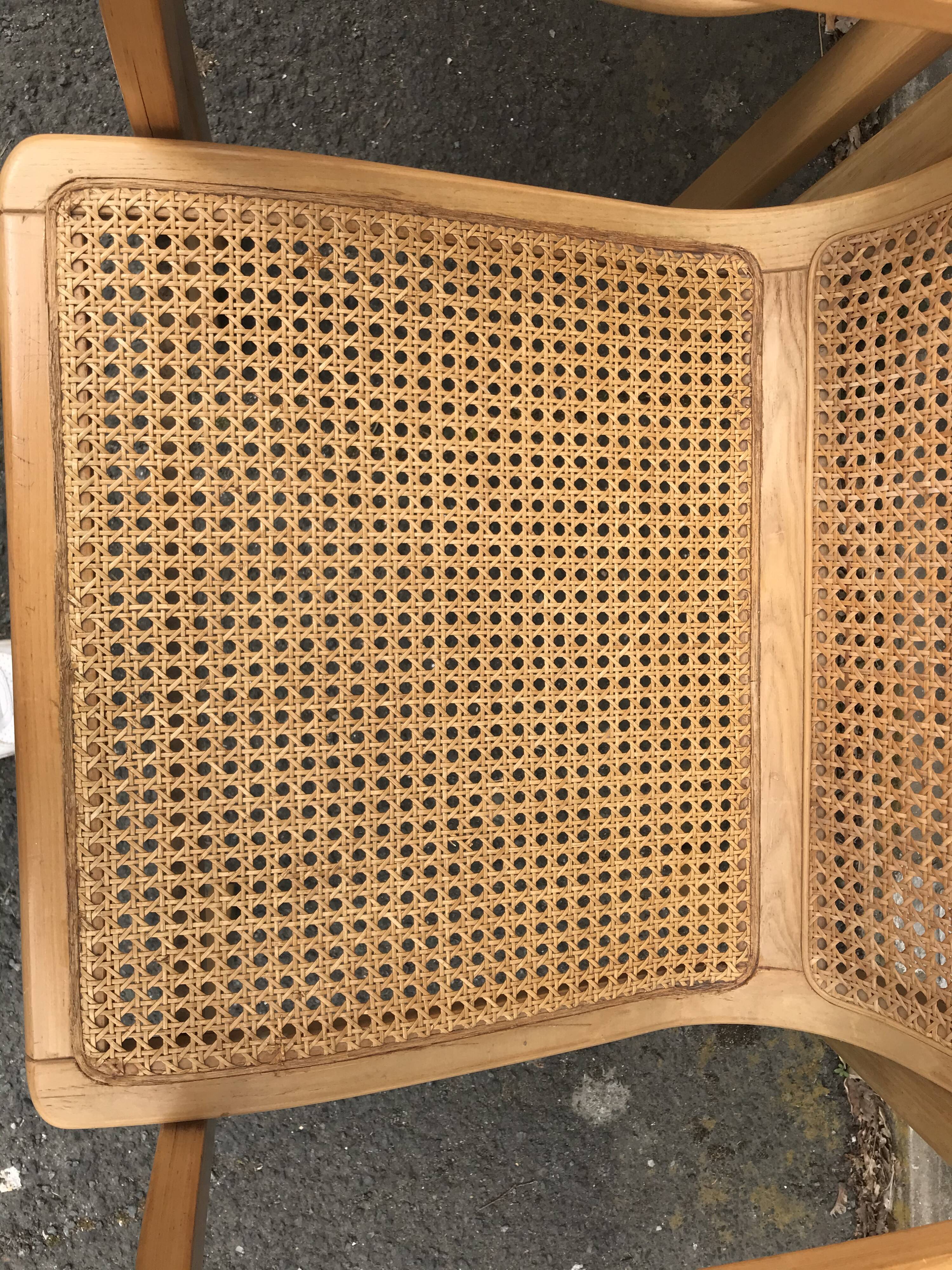 Pair of canne chairs