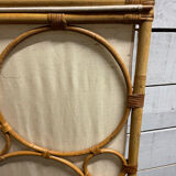 Rattan and bamboo screen vintage design 60/70