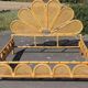 Rattan and bamboo bed Italy 1960