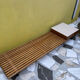 Banquette with storage by Charlotte Perriand