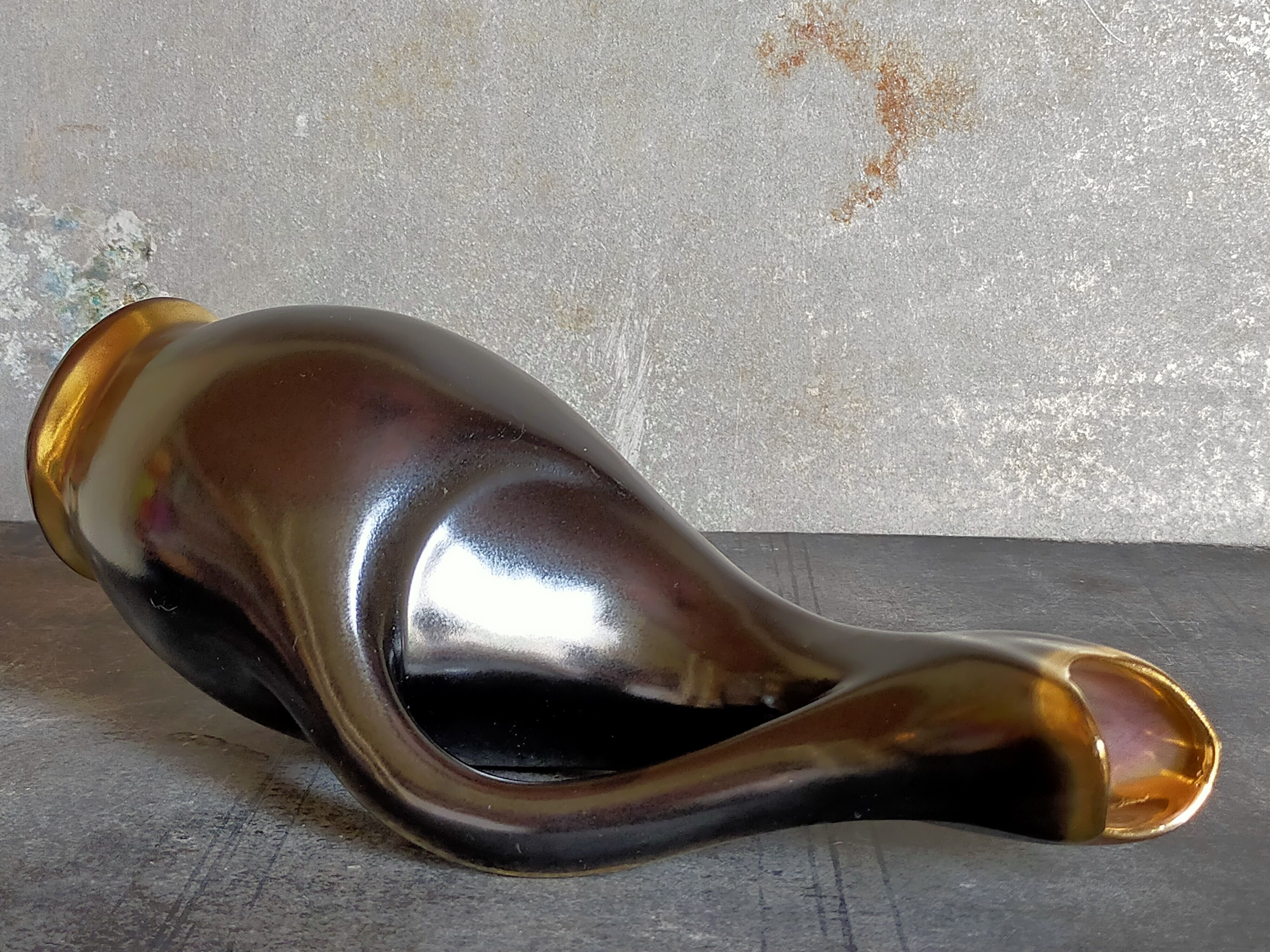 Soliflore vintage ceramic freeform