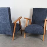 Pair of vintage Scandinavian armchairs from the 1960s