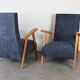 Pair of vintage Scandinavian armchairs from the 1960s.