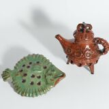 Vintage Playful Teapot with Crab-like Features by Allan Hellman Sweden 1982