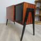 Small rosewood bar lounge sideboard with compass legs