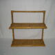 Rattan wall shelf - 60s bamboo