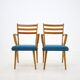 Ensemble de quatre chaises de salle à manger en chêne des années 1960, Tchécoslovaquie