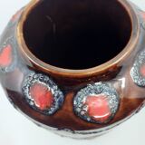 Vase West Germany in multicoloured ceramic Germany 1960