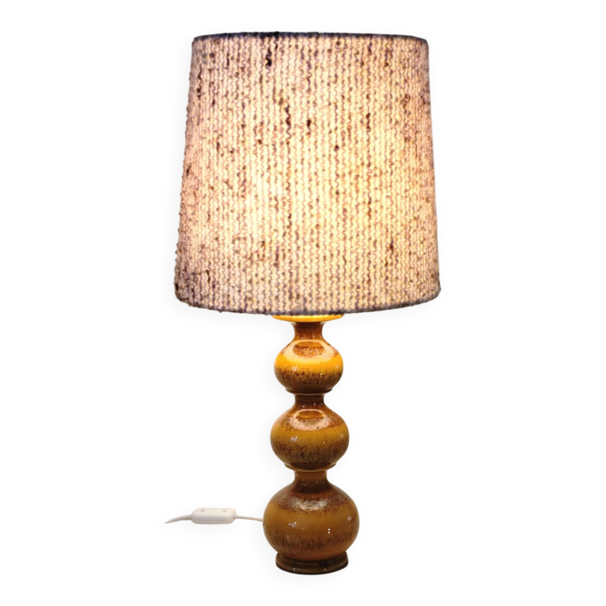 Kaiser Leuchten Bubble ceramic table lamp, Germany 1960