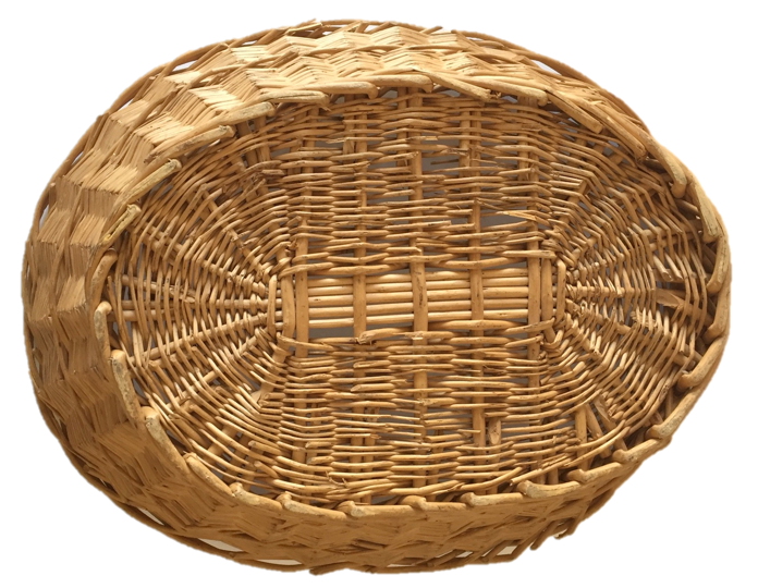Natural wicker pan